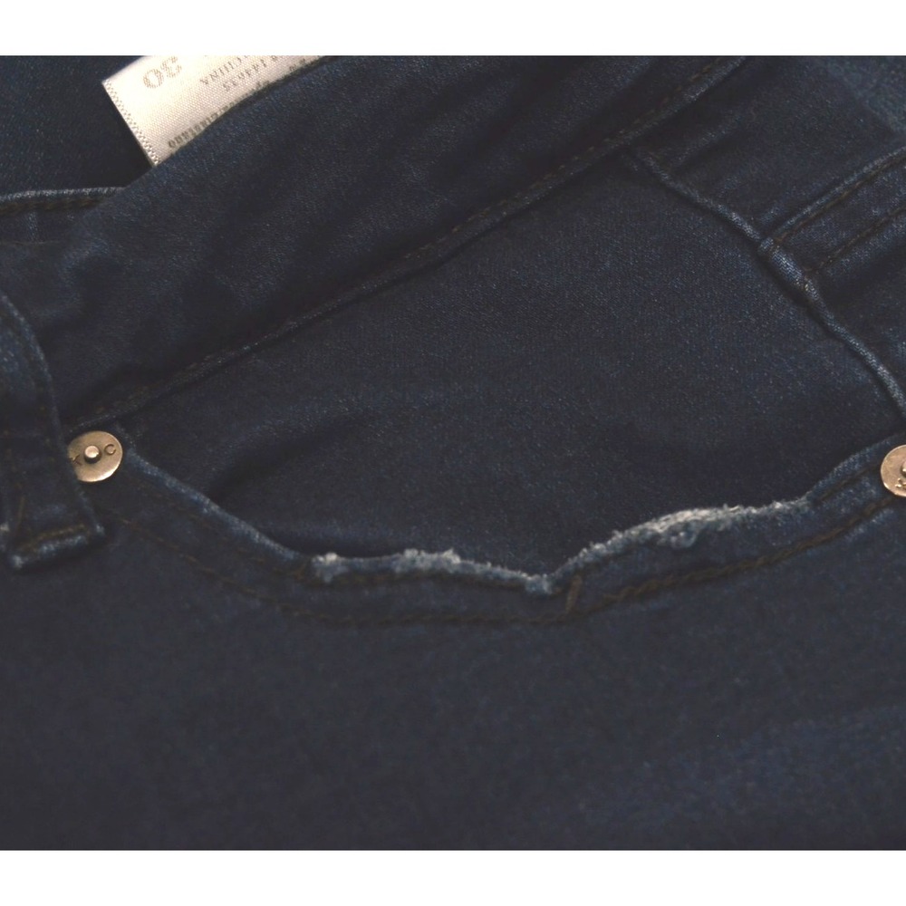 Kancan Jeans Women's Size 12 (13/30) Stretch Tapered Legs Dark Wash - Picture 5 of 8